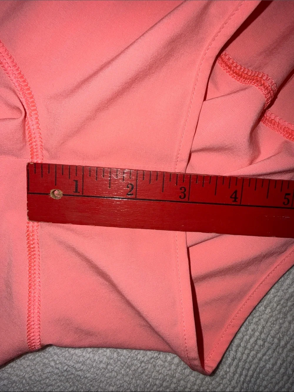 ATHLETA Track This Run 3” Short - Coral/Grey Size L